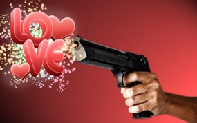  Love Gun 个性电脑设计壁纸 1600 1200 插画设计大杂烩(第十三辑) 插画壁纸