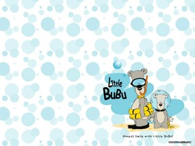 韩国AURORA卡通系列 Little BuBu布布熊父子 韩国可爱布布熊 Little BuBu Desktop wallpaper of Cartoon Bear 韩国AURORA卡通系列Little BuBu布布熊父子 插画壁纸