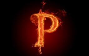  火焰设计P 火焰效果26英文字母图片 火焰字母与火焰数字设计壁纸 插画壁纸