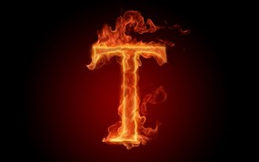  火焰字母T 火焰燃烧的英文字母图片 1920 1600 火焰字母与火焰数字设计壁纸 插画壁纸