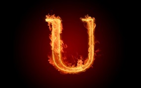 火焰字母U 火焰字母图片 1920 1600 火焰字母与火焰数字设计壁纸 插画壁纸