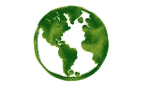  绿色地球 绿色和平环保标志 1920 1200 绿色和平环保标志-循环利用 插画壁纸