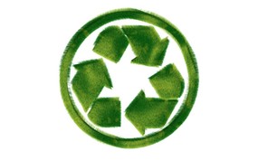  Recycle 循环利用标志图片 可循环使用标志图片 1920 1200 绿色和平环保标志-循环利用 插画壁纸