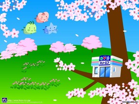 日本卡通壁纸 3f公司宣传插画 日本卡通 3f卡通壁纸 Desktop Wallpaper of Japanese Cartoon 日本卡通壁纸3f公司宣传插画 插画壁纸