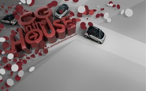 流行设计元素  Smart Car 创意CG设计壁纸 Seventh Street 创意设计壁纸 插画壁纸