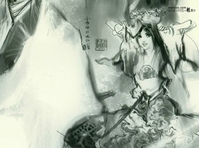  翁子扬插画集 月色魅影 《月色魅影 翁子扬》唯美插画壁纸 插画壁纸