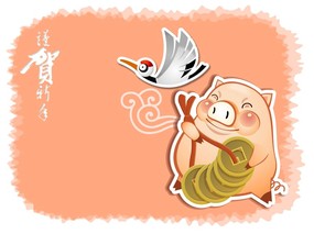 2007春节特辑之金猪宝宝精彩壁纸 2007春节特辑之金猪宝宝精彩壁纸 动漫壁纸