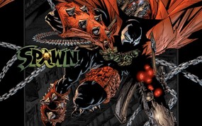 魅力独特的黑暗英雄 再生侠Spawn漫画壁纸 Spawn Playing Dirty Wallpaper 再生侠漫画图片壁纸 黑暗英雄再生侠Spawn漫画壁纸 动漫壁纸