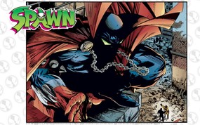 魅力独特的黑暗英雄 再生侠Spawn漫画壁纸 Spawn Street Savior Wallpaper 再生侠漫画图片壁纸 黑暗英雄再生侠Spawn漫画壁纸 动漫壁纸