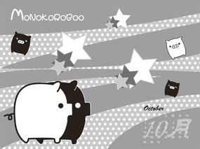 黑白猪 Mono KuRo BOO 壁纸15 黑白猪 （Mono 动漫壁纸