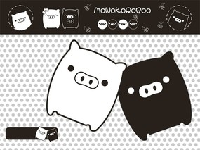 黑白猪 Mono KuRo BOO 壁纸16 黑白猪 （Mono 动漫壁纸