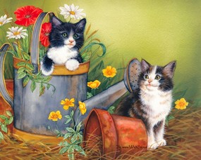 Jane Maday 手绘小猫咪壁纸 手绘猫咪壁纸 Jane Maday 手绘小猫壁纸 Jane Maday 手绘猫咪壁纸 动物壁纸