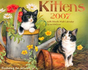 Jane Maday 手绘小猫咪壁纸  手绘猫咪挂历 Jane Maday 手绘猫咪壁纸 动物壁纸