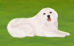  Painter 漫画狗狗图片 Painter 柔和插画-我的宠物狗 动物壁纸