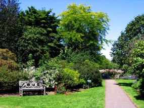  英国园林 鲍特丘陵花园景色壁纸 Borde Hill Garden 英国庄园园林景色壁纸 风景壁纸