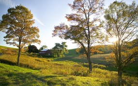 俄亥俄州 金色阳光照耀中的农田壁纸 地球瑰宝大尺寸自然风景壁纸精选 第六辑 风景壁纸