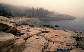 地球瑰宝 大尺寸自然风景壁纸精选 第四辑 Fog Laden Acadia National Park Maine 缅因州 阿卡迪亚国家公园图片壁纸 地球瑰宝大尺寸自然风景壁纸精选 第四辑 风景壁纸