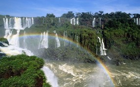 地球瑰宝 大尺寸自然风景壁纸精选 第四辑 Rainbow Over Iguazu Falls 巴西 伊瓜苏瀑布彩虹图片壁纸 地球瑰宝大尺寸自然风景壁纸精选 第四辑 风景壁纸