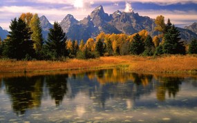 地球瑰宝 大尺寸自然风景壁纸精选 第一辑 Morning Light Grand Teton National Park Wyoming 怀俄明州 晨光中的大提顿国家公园图片壁纸 地球瑰宝大尺寸自然风景壁纸精选 第一辑 风景壁纸
