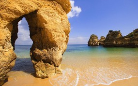 地球瑰宝 大尺寸自然风景壁纸精选 第二辑 Shallow Water Algarve Portugal 葡萄牙 阿尔加维海滩图片壁纸 地球瑰宝大尺寸自然风景壁纸精选 二 风景壁纸