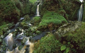 英属戈夫岛 瀑布小溪壁纸 地球瑰宝自然风景精选 第八辑 风景壁纸
