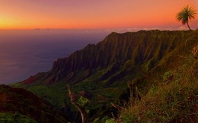 可爱岛 卡拉拉乌山谷日落壁纸 地球瑰宝自然风景精选 第八辑 风景壁纸