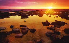 加州 琥珀色的日落壁纸 地球瑰宝自然风景精选 第七辑 风景壁纸