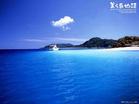 美丽岛物语冲绳夏日沙滩 风景壁纸