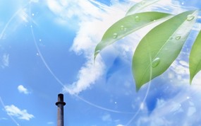  第一集 阳光 蓝天白云 清新大自然壁纸 梦幻大自然-绿色环境主题PS壁纸 风景壁纸