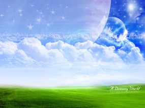  Photoshop 合成 唯美风景 A Dreamy World Digital Landscape Photo manipulation 梦幻唯美CG风景壁纸《A Dreamy World 》 风景壁纸