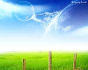  Photoshop 合成 唯美风景 A Dreamy World Digital Landscape Photo manipulation 梦幻唯美CG风景壁纸《A Dreamy World 》 风景壁纸