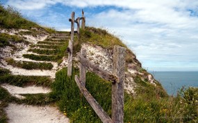  Beachy Head footpath 海边小径 欧洲风景随拍 风景壁纸