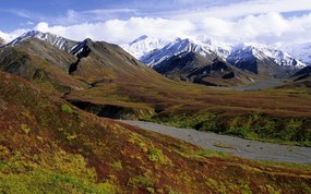  The Alaska Range and Tundra Denali National Park Alaska 阿拉斯加 德纳里国家公园图片壁纸 Webshots Daily Photos 2008年3月版高清壁纸(下辑) 风景壁纸