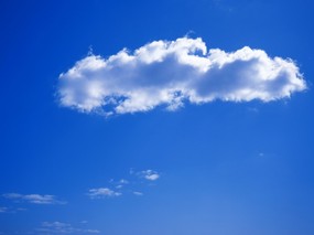  天空中的白云 蓝天白云壁纸 蔚蓝天空-蓝天白云壁纸 风景壁纸