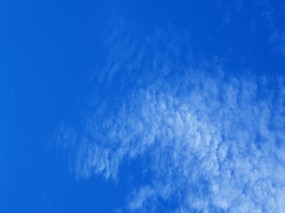  白云朵朵 蓝天白云壁纸 蔚蓝天空-蓝天白云壁纸 风景壁纸