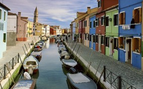 文化之旅 地理人文景观壁纸精选 第三辑 Canal Burano Venice Italy 威尼斯 布拉诺运河图片壁纸 文化之旅地理人文景观壁纸精选 第三辑 风景壁纸