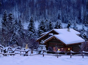 雪景图片 美丽冬天雪景壁纸 雪景图片 - 美丽冬天雪景壁纸 风景壁纸