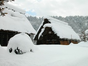 雪中小屋 壁纸2 雪中小屋 风景壁纸