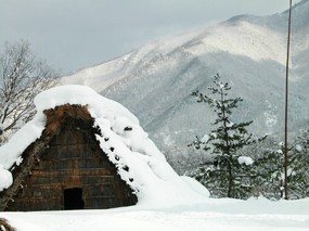 雪中小屋 壁纸5 雪中小屋 风景壁纸