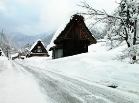 雪中小屋 壁纸6 雪中小屋 风景壁纸