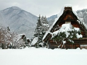 雪中小屋 壁纸7 雪中小屋 风景壁纸