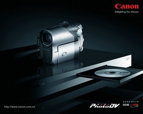  Canon 时尚摄影机 Canon Digital Camcorder Photo DV Canon 佳能数码相机系列壁纸 广告壁纸