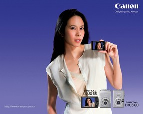  Canon 数码相机壁纸 Canon Digital Camera IXUS60 Canon 佳能数码相机系列壁纸 广告壁纸