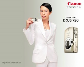  Canon 数码相机壁纸 Canon Digital Camera IXUS 750 Canon 佳能数码相机系列壁纸 广告壁纸