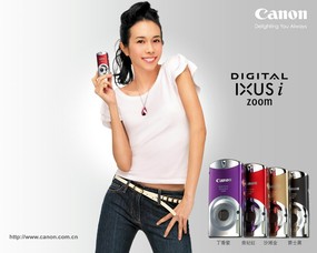  Canon 数码相机壁纸 Canon Digital Camera IXUS i zoom Canon 佳能数码相机系列壁纸 广告壁纸