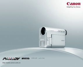  Canon 数码摄影机壁纸 Canon Digital Camcorder Photo DV Canon 佳能数码相机系列壁纸 广告壁纸