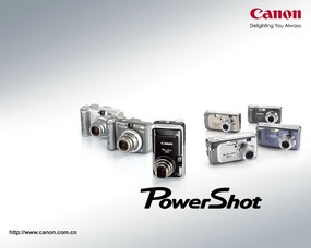  Canon 数码相机壁纸 Canon Digital Camera Power Shot Canon 佳能数码相机系列壁纸 广告壁纸