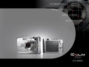  CASIO EXILIM 数码相机广告Desktop Wallpaper of Casio EXILIM Digital Camera CASIO EXILIM 迷你数码相机广告壁纸 广告壁纸