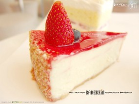  草莓蛋糕图片壁纸 Desktop Wallpaper of Desserts 超级美味甜点 广告壁纸