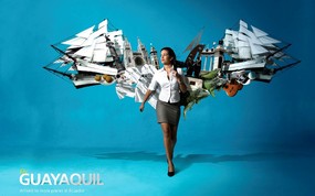 创意无限  Fly Guayaquil Tame Ecuador航空公司创意广告 创意广告设计壁纸(第四辑) 广告壁纸